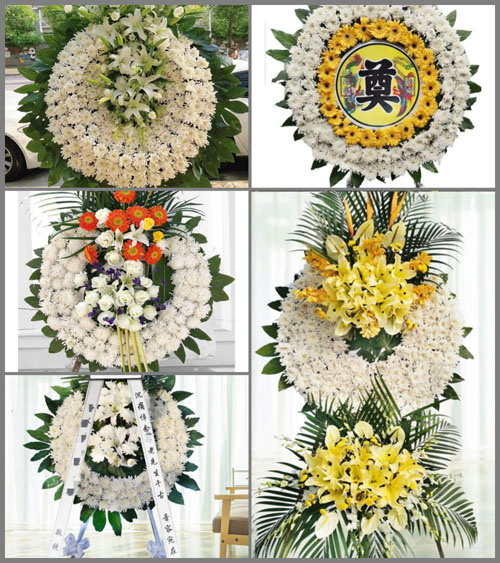 山东青岛平度市白沙河街道邓家荒村花圈速递